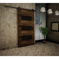 Istabas bīdāmās durvis RETRO II - Loft, tumšais ozols